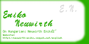 eniko neuwirth business card